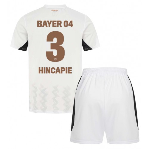 Bayer Leverkusen Piero Hincapie #3 Gostujuci Dres za djecu 2024-25 Kratak Rukav (+ Kratke hlače)